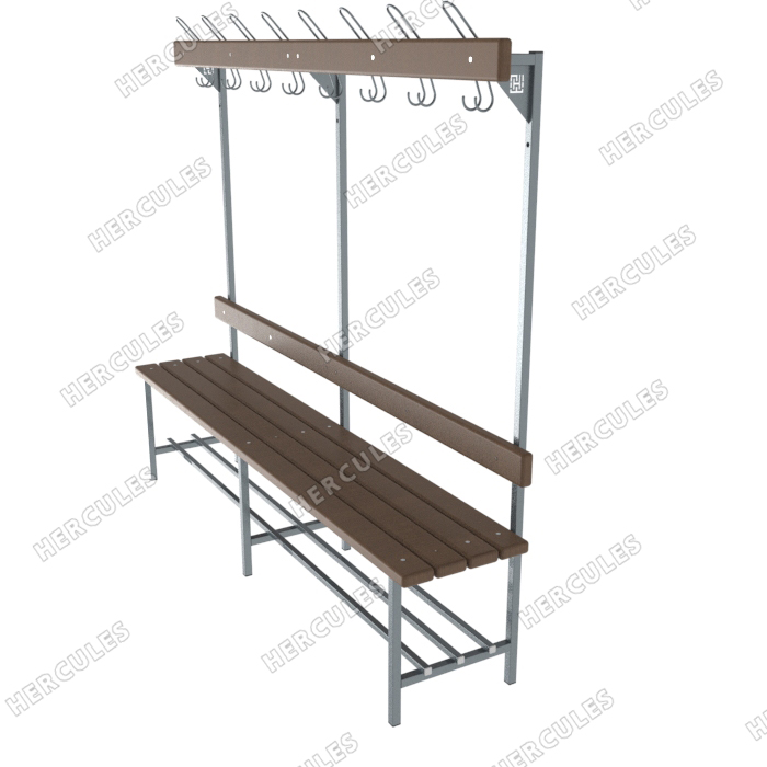 Лавочка с вешалкой