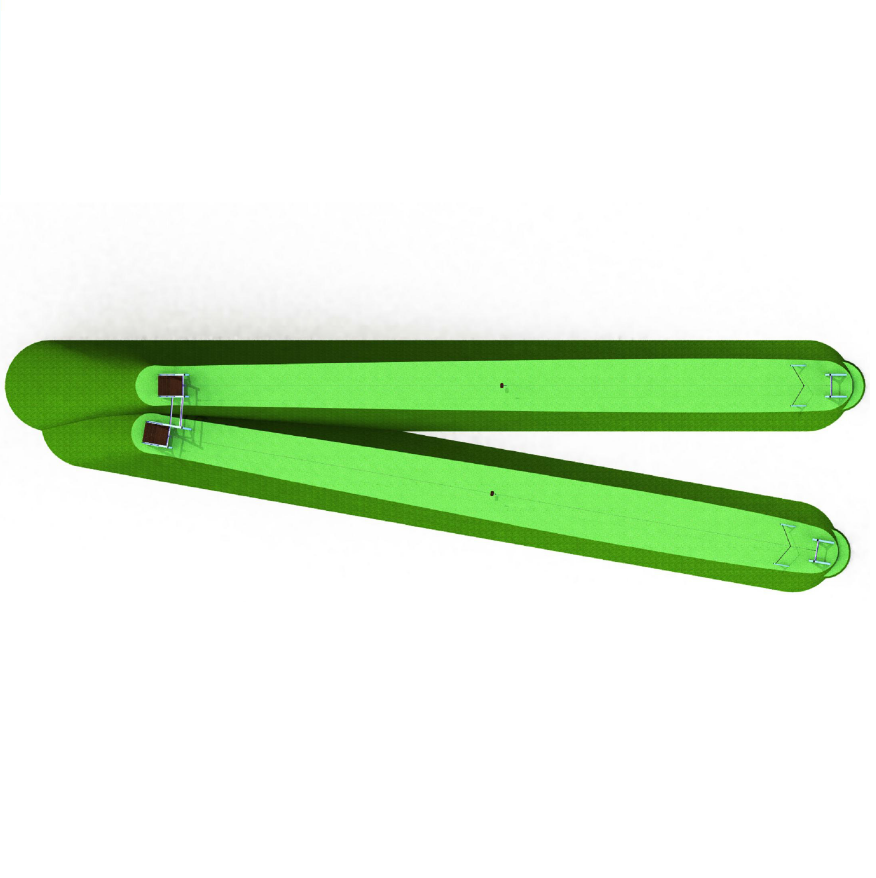 ZIP-линия с двумя трассами