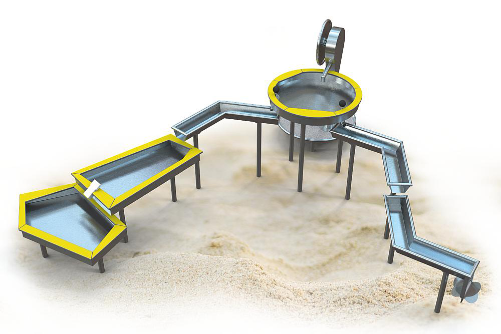 Детская площадка для игр с песком и водой Дельта