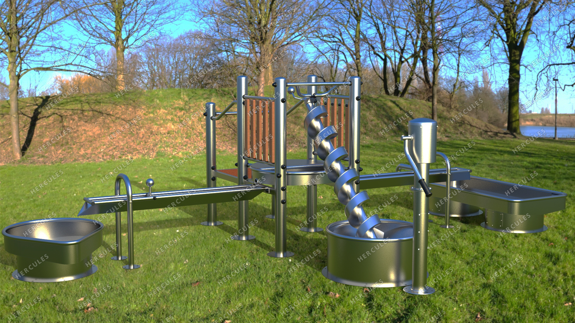 Детская площадка для игр с водой Архимед