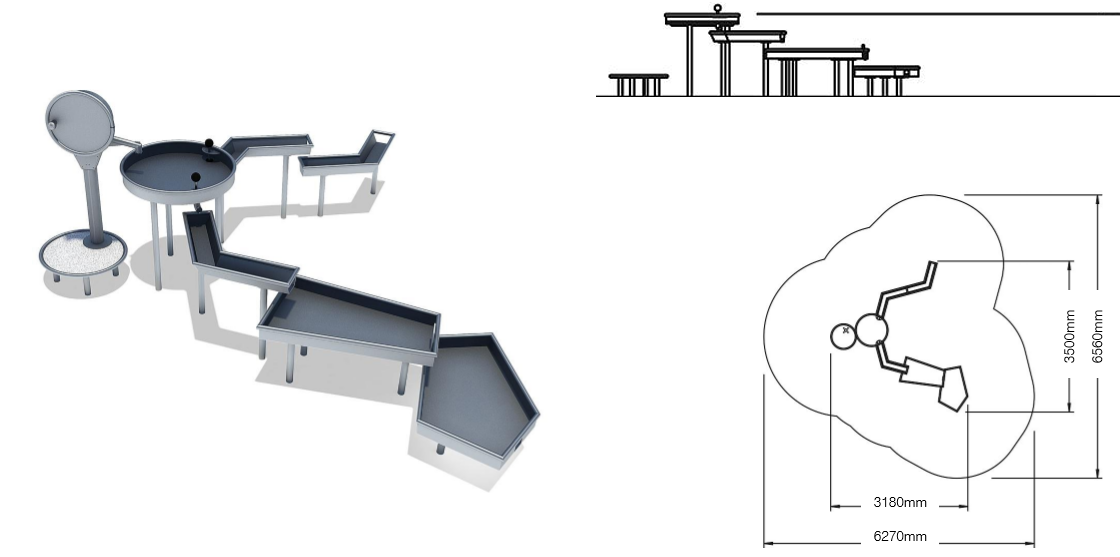 Детская площадка для игр с песком и водой Дельта