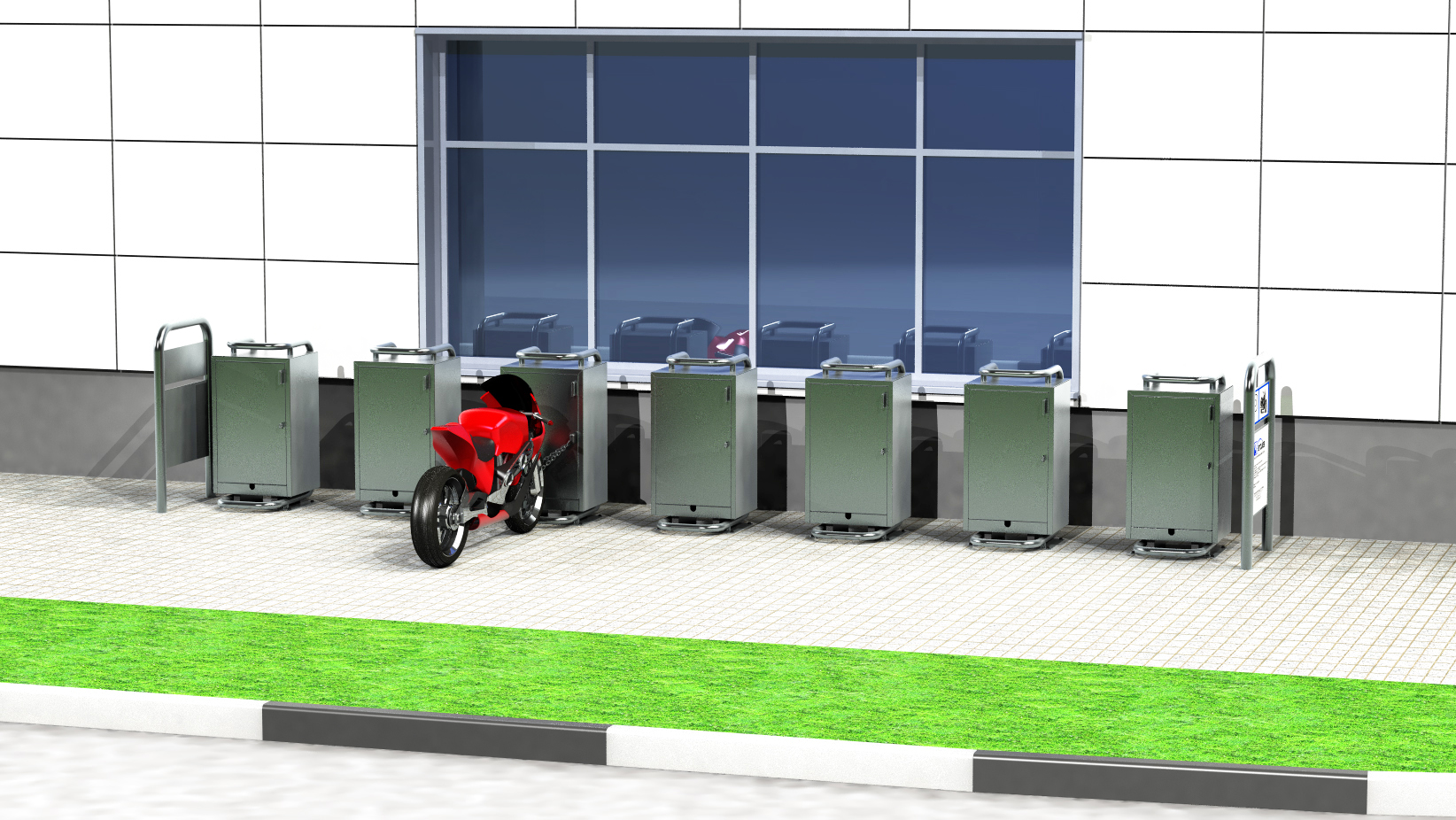 Парковка для мотоцикла Геркулес