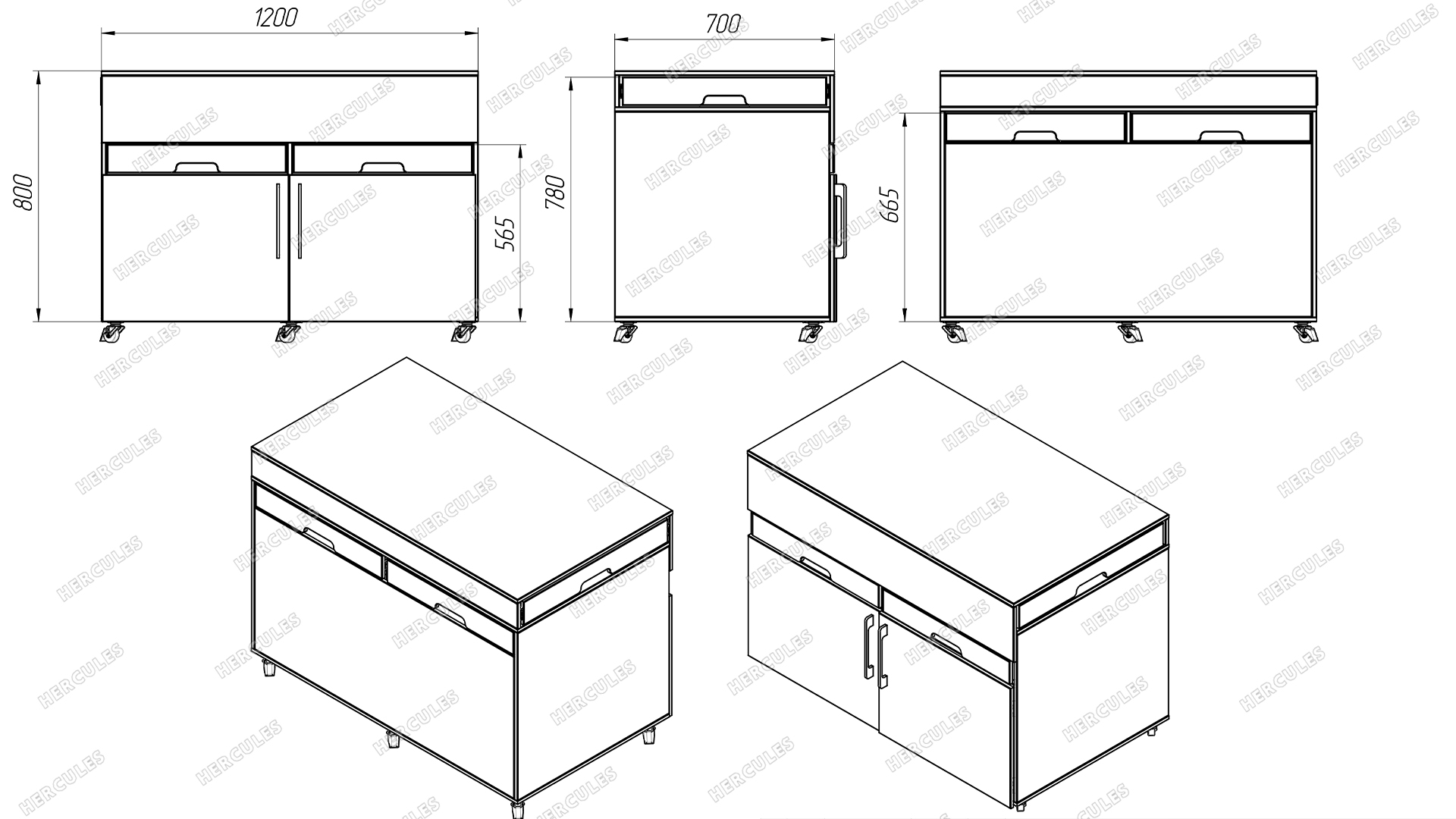 Комод реабилитационный для разработки моторики рук