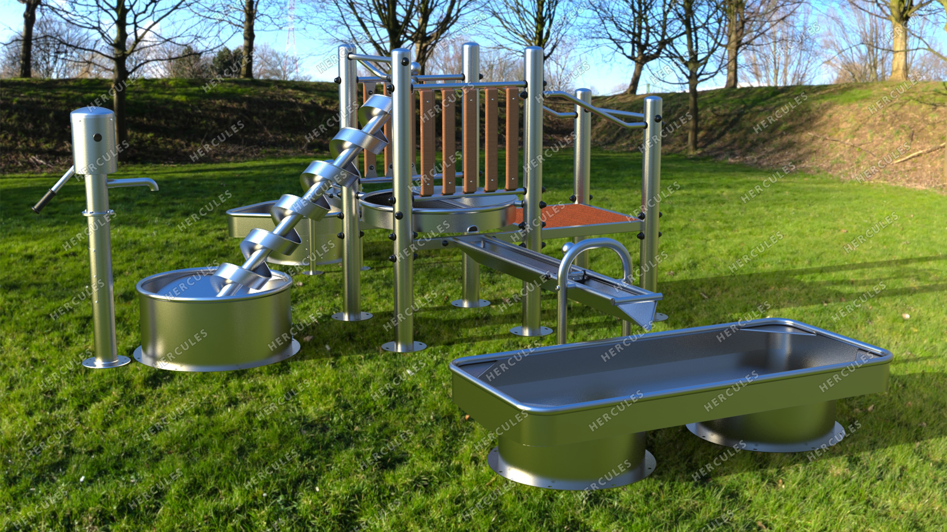 Детская площадка для игр с водой Архимед