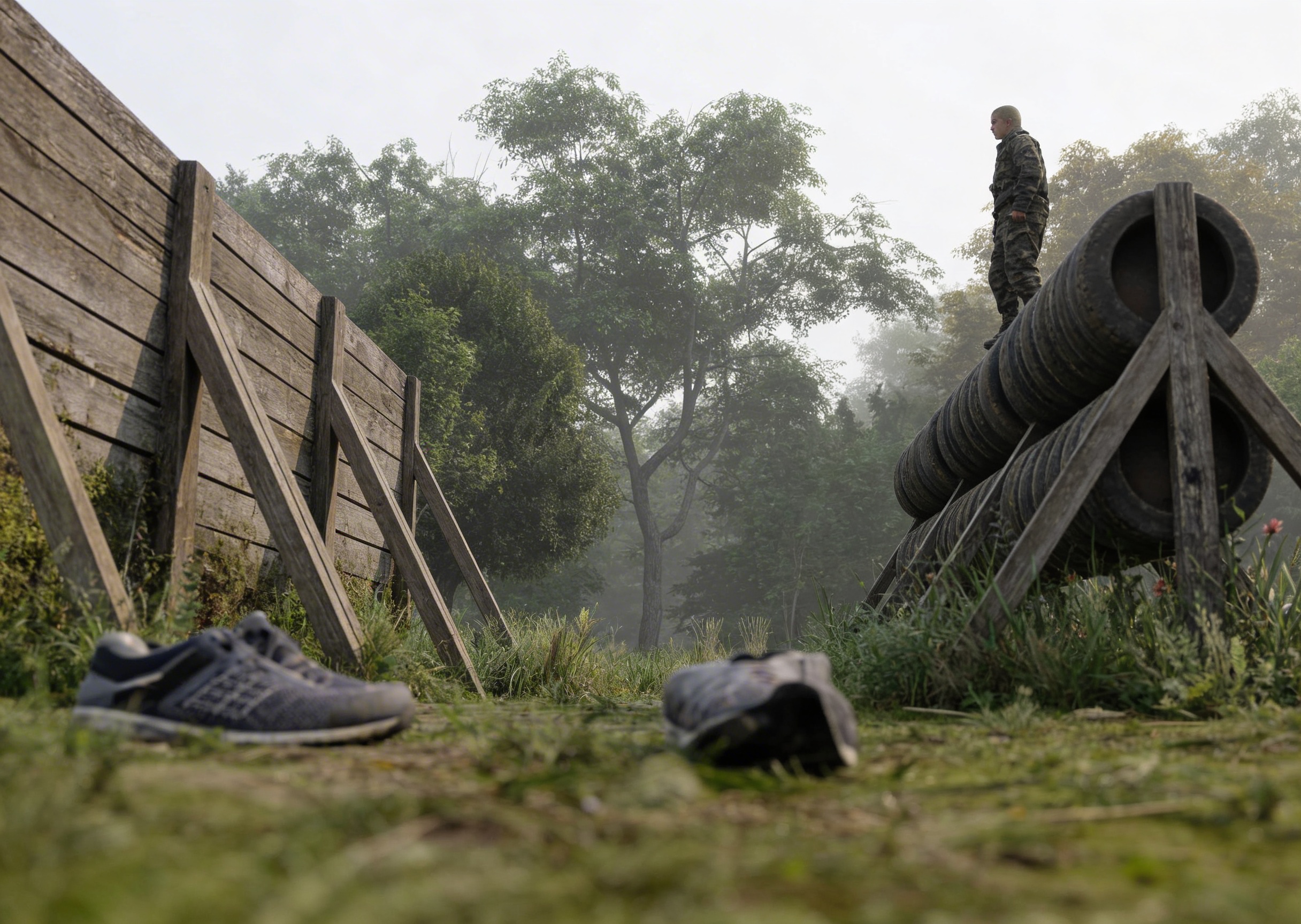 Барьеры - элемент полосы препятствий Разведчик
