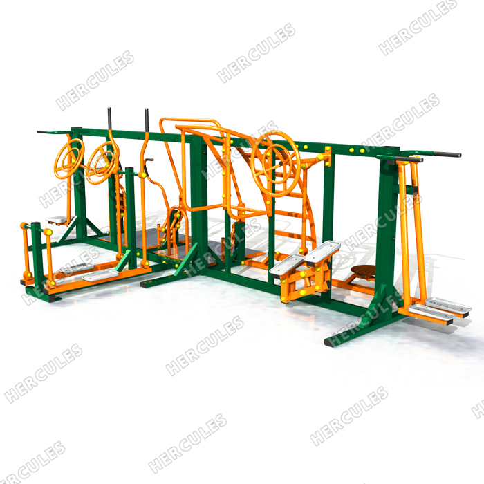 УТИ-0010 Уличный тренажерный комплекс для инвалидов-колясочников