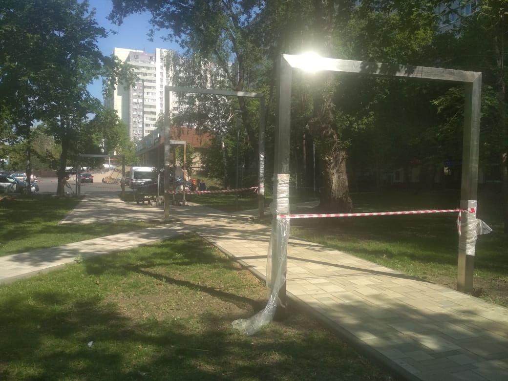 Арка декоративная большая из нержавейки