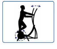 УТЭ-057 Эллиптический тренажер из нержавеющей стали