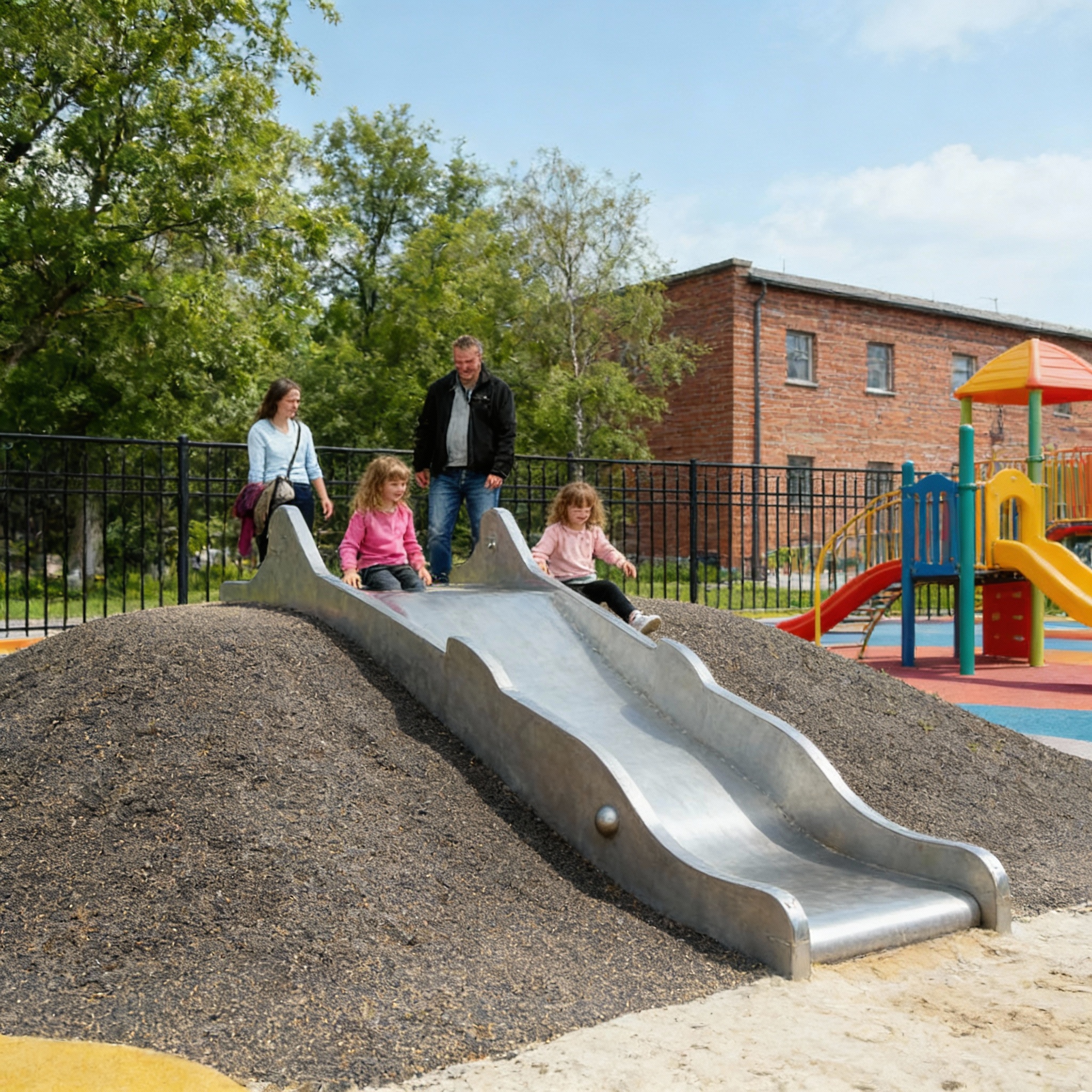 Горка на склон "Дельфин"