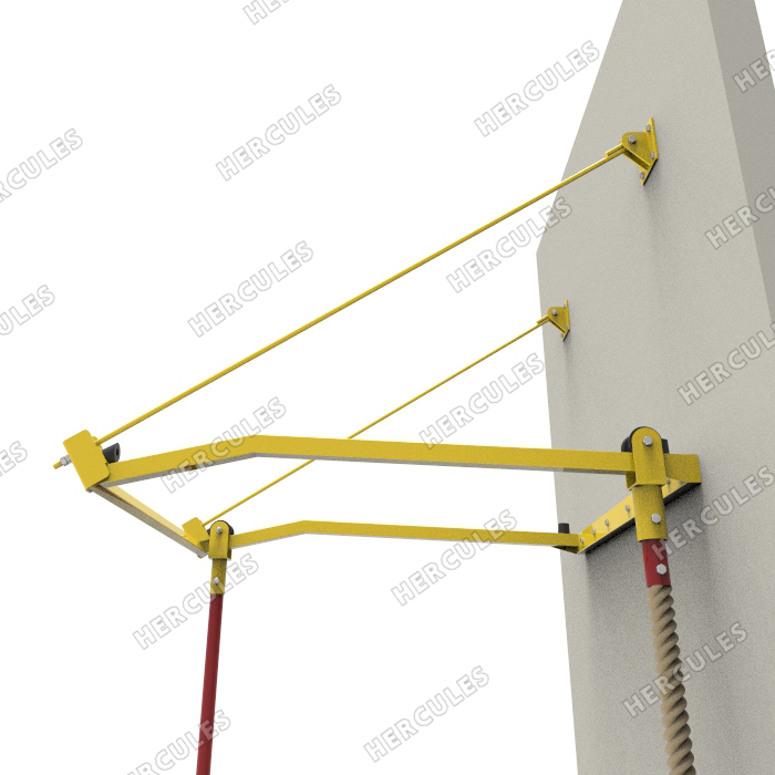 Конструкция настенная для подвешивания канатов, шестов, лесенок