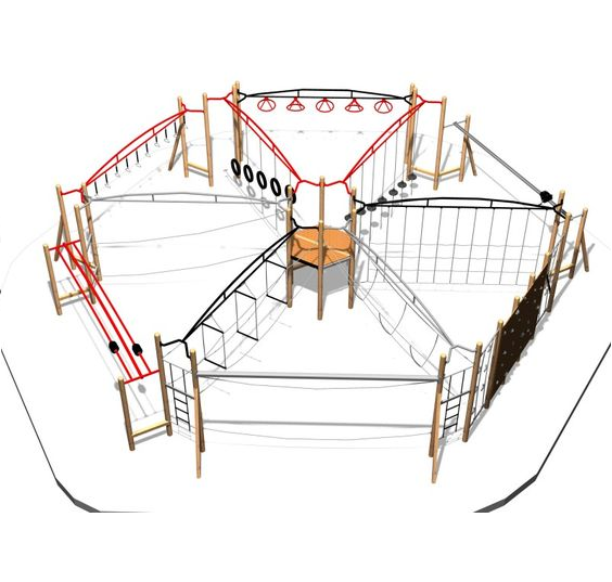 Полоса препятствий для общественных парков Омега