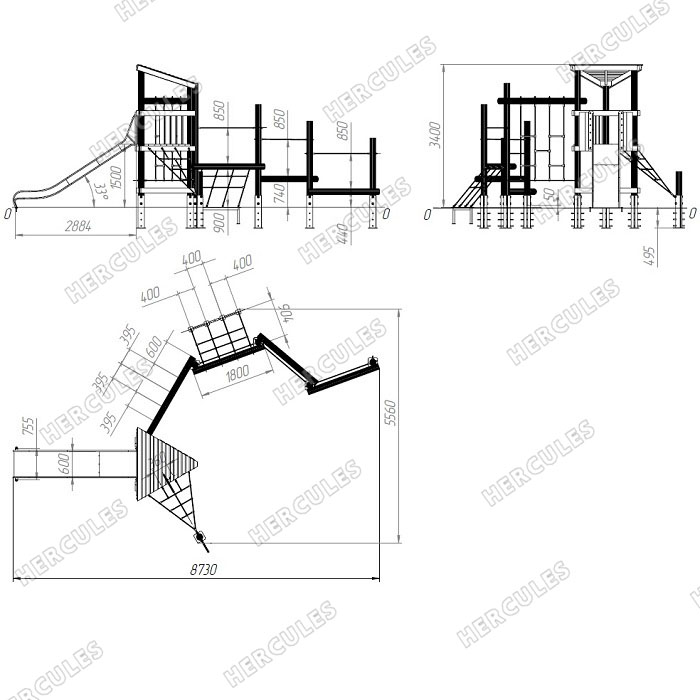Детский игровой комплекс v.3