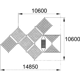 Конструкция для лазания серия "Модуль" МЛ-575