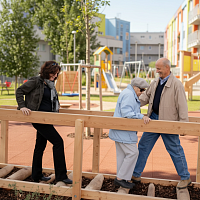 Тренажер для пожилых Брусья с препятствиями Эко v.2