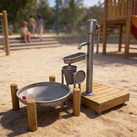 Детская площадка для игр с песком и водой Насосная станция
