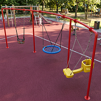 Качели Дуга 3-х местные для малышей