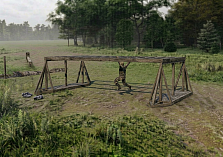 Рукоход с трубами - элемент полосы препятствий Разведчик