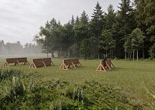 Заборы вверх-вниз - элемент полосы препятствий Разведчик