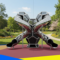 Комплекс Робокоп с двумя горками