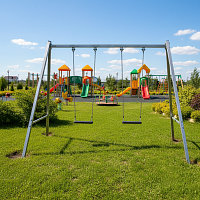 Качели из нержавеющей стали двухместные