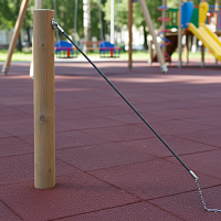 Столб с канатом для геопластики