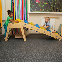 Горка для ЛФК с крупными мягкими роликами Горка для ЛФК с крупными мягкими роликами