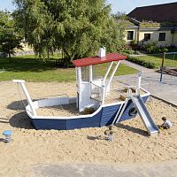 Детская площадка для игр с песком "Буксир"