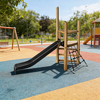 Комплекс для лазания Вышка пожарного с горкой