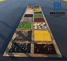 Дорожка для езды на кресле-коляске с гравием 3 x 1 м