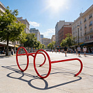 Декоративная велопарковка Очки