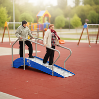 УТИп-058 Тренажер для пожилых Горка с пандусом