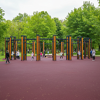 Качели многоместные